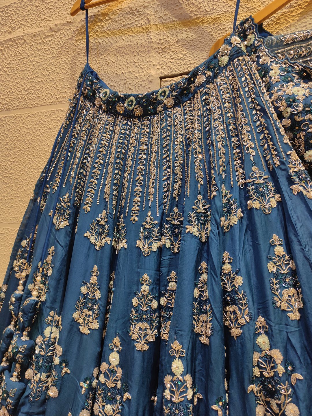 PRETTY AEGEAN BLUE LEHENGA CHOLI shreedesignersaree