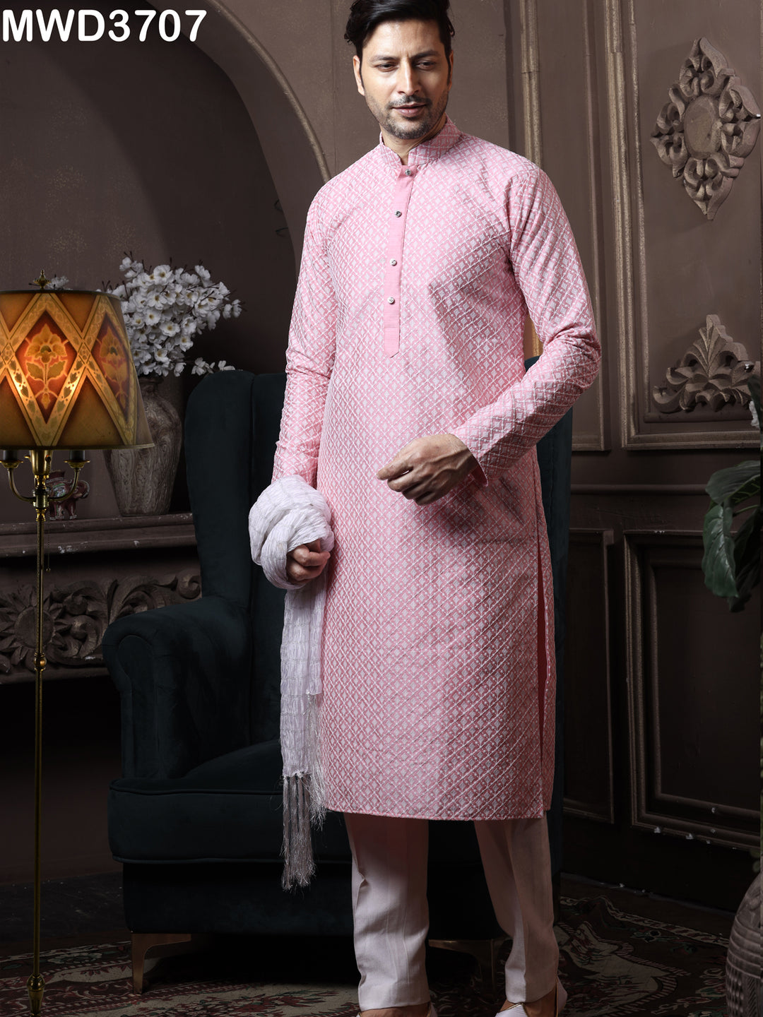 STUNNING PINK COLOR SHERWANI shreedesignersaree