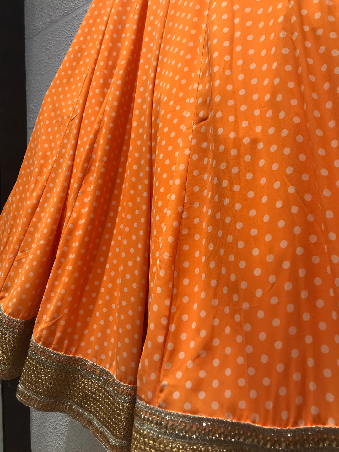 BEAUTIFUL ORANGE COLOR LEHENGA CHOLI shreedesignersaree