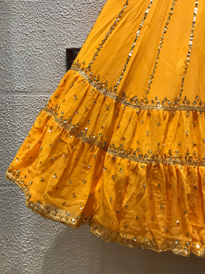 DAZZLING YELLOW LEHENGA CHOLI shreedesignersaree