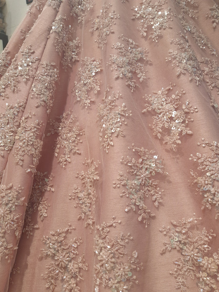 PRETTY PEACH GOWN shreedesignersaree