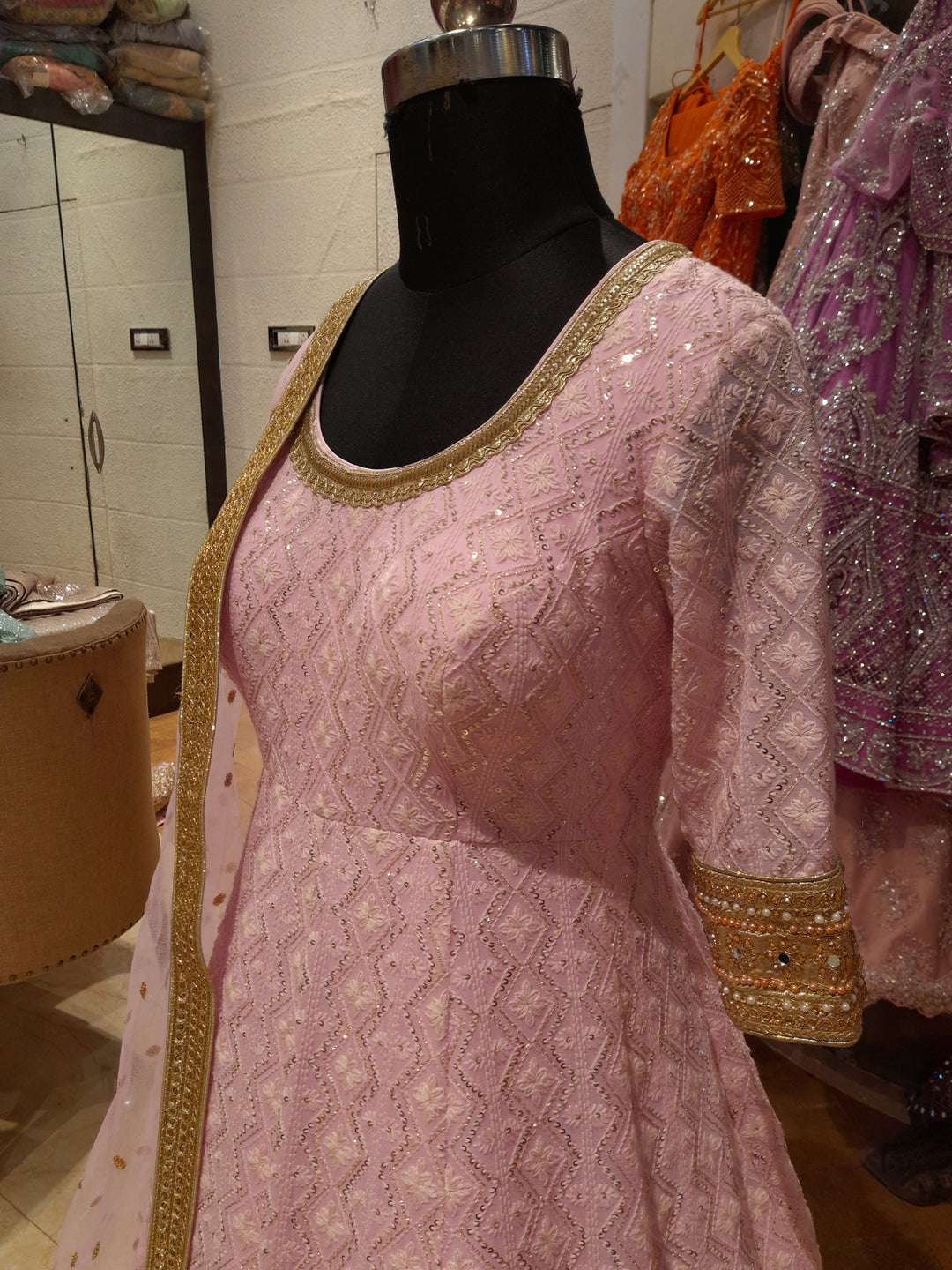 LOVELY PINK GOWN shreedesignersaree