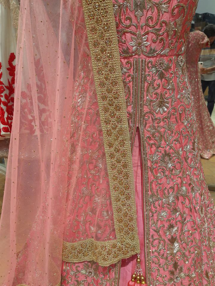 BEAUTIFUL PINK GOWN shreedesignersaree