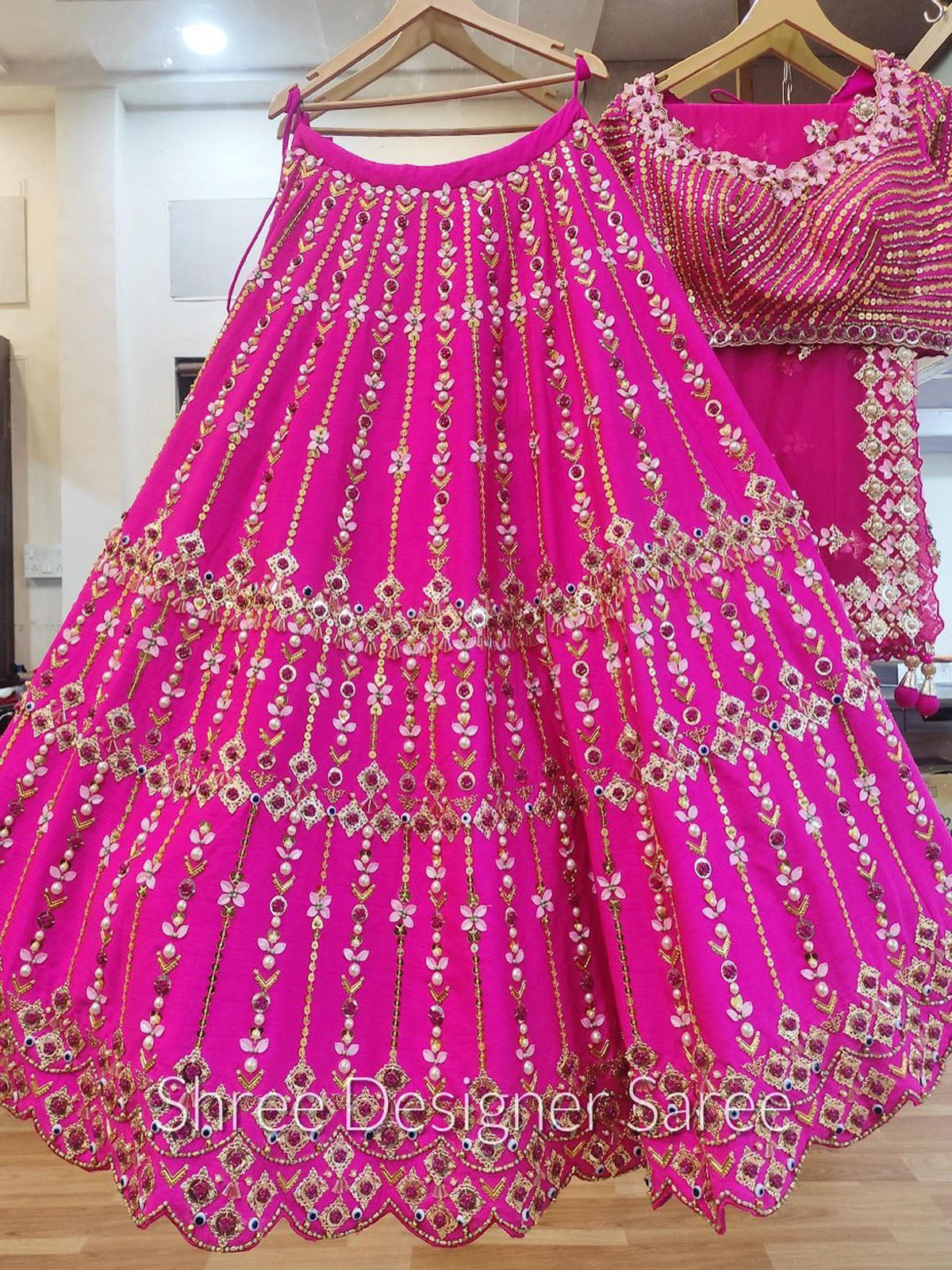 Blush Pink Color Wedding Lehenga Choli – Panache Haute Couture
