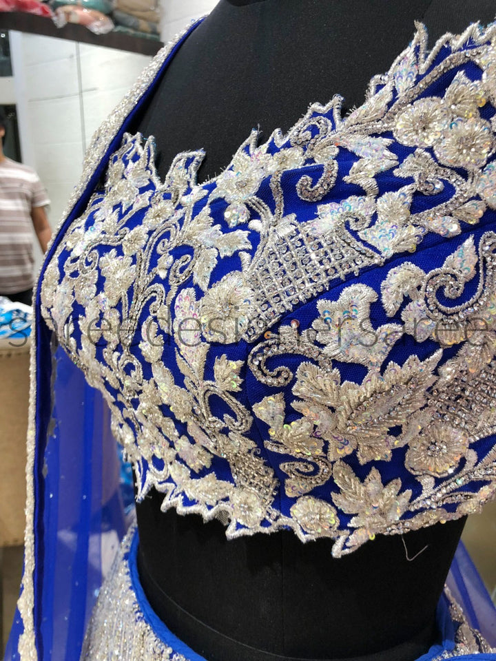 THE ROYAL BLUE LEHENGA CHOLI shreedesignersaree