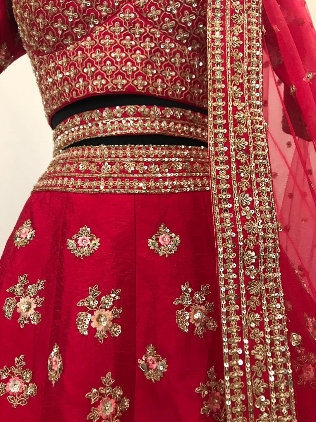 AFFECTINATE RED LEHENGA CHOLI shreedesignersaree