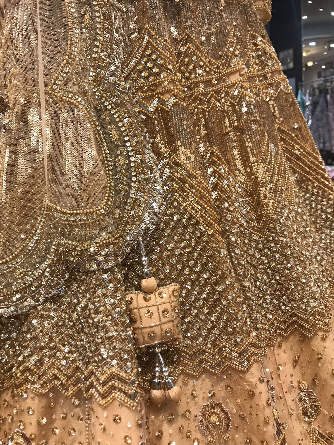 DAZZLING GOLD LEHENGA CHOLI shreedesignersaree